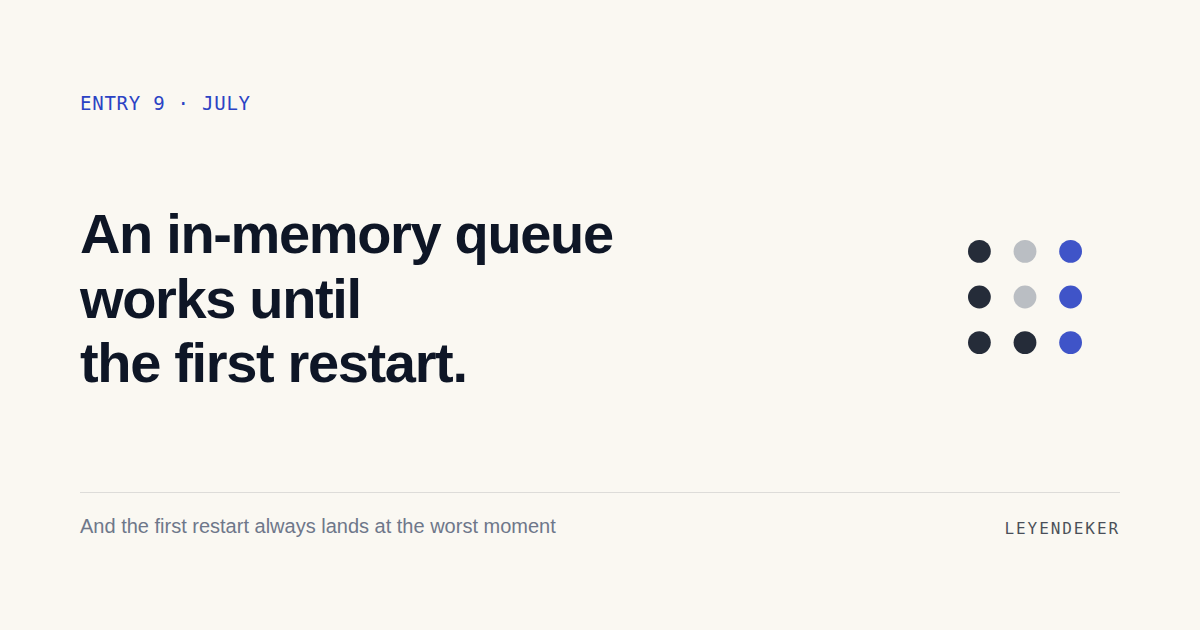 You can't restart the system that's running your work