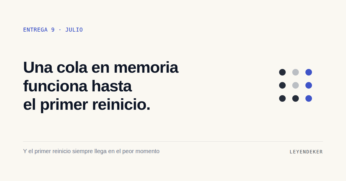 No podés reiniciar el sistema que está corriendo tu trabajo